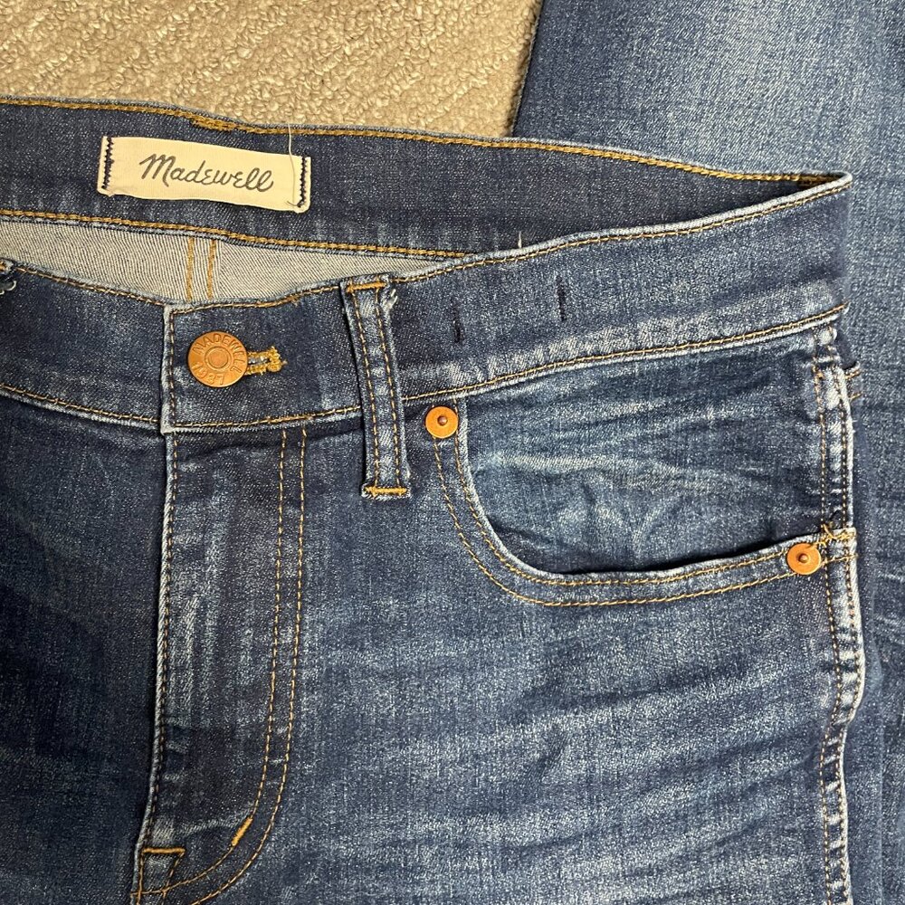 MADEWELL Jeans 9" High Riser Skinny Skinny 29 Denim Blue - Picture 8 of 9